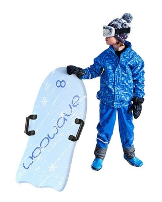 Sledie da neve da 36 pollici per bambini Sci Kid Sledie da neve con due maniglie Leggero e PE Core