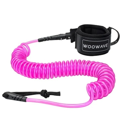 Polyurethane nero 7ft Surf Leash Padded Wrist Strap per Stand Up Paddle Boarding
