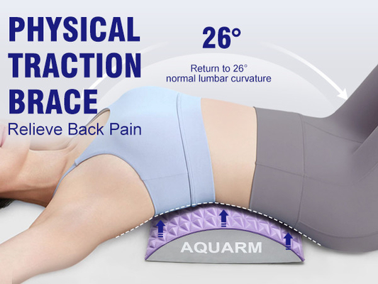 Woowave Purple Lower Back Stretcher per Massaggio TPE Pillow Di' addio al mal di schiena