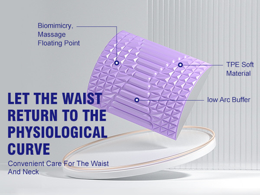 Woowave Purple Lower Back Stretcher per Massaggio TPE Pillow Di' addio al mal di schiena