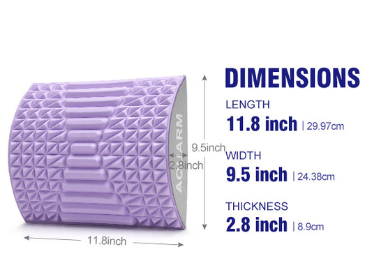 Woowave Purple Lower Back Stretcher per Massaggio TPE Pillow Di' addio al mal di schiena