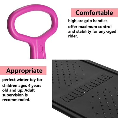 10' Board Larghezza Bambini Plastico Pieghevole Scooter di neve Kick-Scooter Sledge per bambini