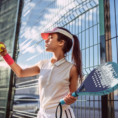 WOOWAVE Professionale Fibra di Carbonio EVA Memory Core Soft Beach Tennis Racket Padel Blu