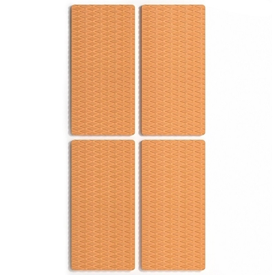 WOOWAVE 4 Pack Pad di trazione antiscivolo EVA Pad di schiuma antiscivolo Deck Matta di presa con adesivo 3M marrone