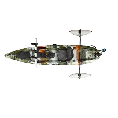 Motor Design Sedere su di plastica Kayak singolo De Pesca 360 * 80 * 35cm Dimensione 200lbs Potenza consigliare