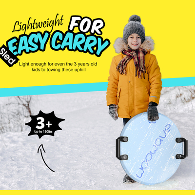 Soft Foam Snow Sled Woowave Custom 21 Inch Outdoor Snow Scooter per bambini