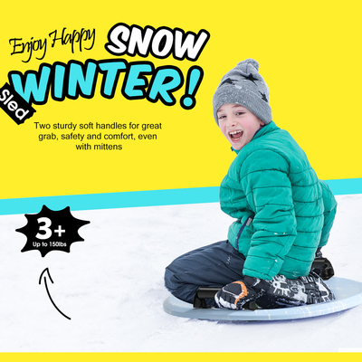 Soft Foam Snow Sled Woowave Custom 21 Inch Outdoor Snow Scooter per bambini