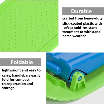 Scooter invernale di plastica per la neve sci da neve slitta pieghevole slitta da neve per bambini 36 * 32 * 10 pollici