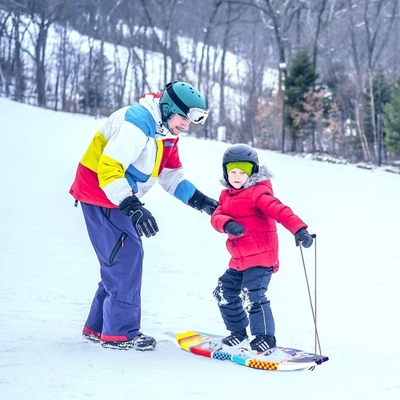 Colorato monoslitta da neve per bambini Materiale XPE e corda inclusi