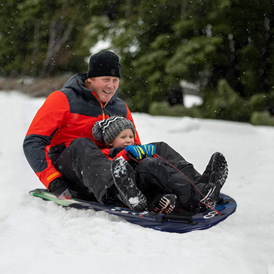 Snowboard per bambini con maniglia e corda blu schiuma di plastica scivolo per la vendita in inverno caldo