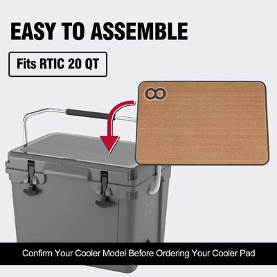Grigio colore legno Custom Marine EVA Foam Cooler Traction Pad per Cooler Box Mat Camping