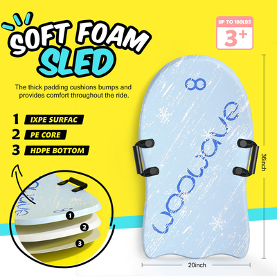 Snowboard Snow Scooter con freno e Semi-ellipse