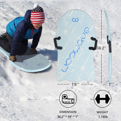 Snowboard Snow Scooter con freno e Semi-ellipse