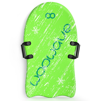 3&quot; Woowave Durable Green Adult Snow Ski Sled Migliori slitte da neve in schiuma per bambini e adulti 1&quot; Spessore della tavola