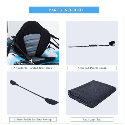Unisex Woowave Single Seat Plastic Kayak Paddle per la pesca e la canoa Accessibile