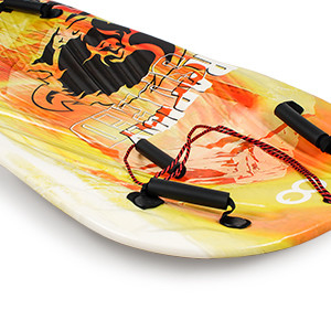 Adulto 122cm Woowove Custom Snowboard Spuma HDPE Plastico Snow Sled con 2 maniglie Tirare la corda