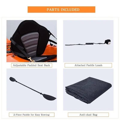 270*78*40cm HDPE Plastic Transparent Canoe/Kayak per sport acquatici e pesca