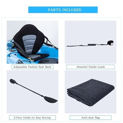 Single LLDPE Plastic Kayak Canoe di pesca Paddle Ocean Kayak per prestazioni senza pari