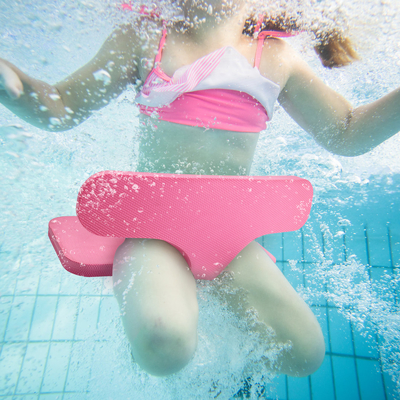 Pallate a piscina TPE rosa pieghevoli per bambini Woowave Design Sedile di sella d'acqua