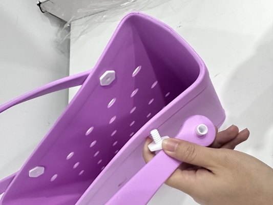 EVA Beach Bag per l'estate Borse di plastica di grande capacità personalizzate in materiale di silicone resistente