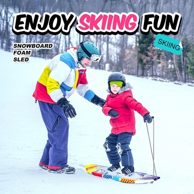 Stagione Inverno Neve Tirare Neve Tavolo di Neve Plastico Durabile Single Snow Sled per il divertimento dei bambini