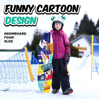 Stagione Inverno Neve Tirare Neve Tavolo di Neve Plastico Durabile Single Snow Sled per il divertimento dei bambini