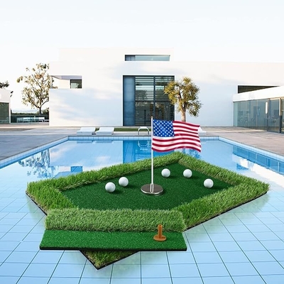 Trasforma la tua piscina in un campo da golf con Woowave EVA Floating Green Mat Game Set