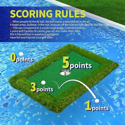 Trasforma la tua piscina in un campo da golf con Woowave EVA Floating Green Mat Game Set