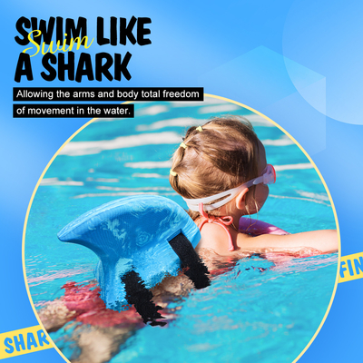 WOOWAVE Nuotare SqualoFini galleggianti Bambini Gioco d'acqua Fina di squalo per bambini Allenamento al nuoto