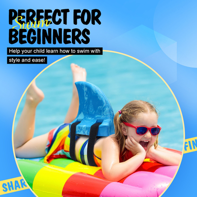 WOOWAVE Nuotare SqualoFini galleggianti Bambini Gioco d'acqua Fina di squalo per bambini Allenamento al nuoto