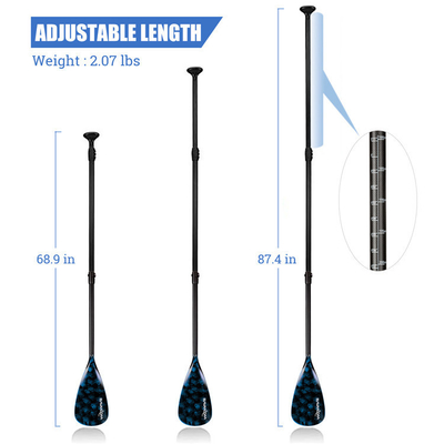 Paddling senza sforzo sui laghi Fiumi gonfiabile Stand Up Paddle Surf con lama di nylon