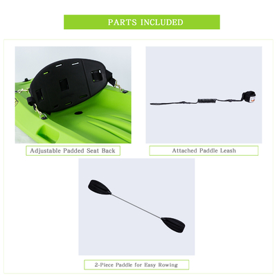 Sedetevi in cima Kayak Canoa pesca Kayak per bambini 60kg/132lbs Capacità di carico