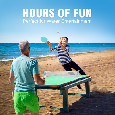 OEM Logo 2024 Water Play Game Set Float EVA Tabelle da ping-pong Tennis per il divertimento in piscina all'aperto