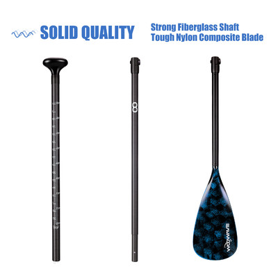 175-222cm Paddle regolabile per lunghezza per WOOWAVE Stand Up Paddle Board Pesca Barche a remi