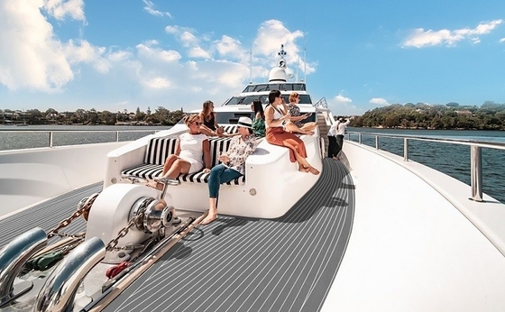 Fogli di tappeto di schiuma EVA di colore grigio personalizzato per scaffalature di yacht