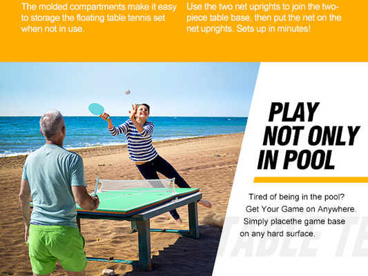 EVA Floating Table Tennis Set per piscina Beach Water Party Sport Game Stile mobile