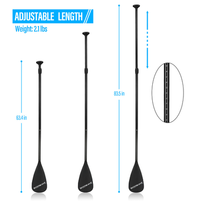 3 pezzi Woowave Aluminum Inflatable Sup Paddle con design leggero e regolabile