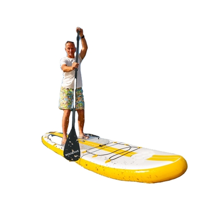 2.1lbs Woowave 3 pezzi SUP Paddle Board Barca Carbon Fiber Paddle Oar per la pesca Kayak