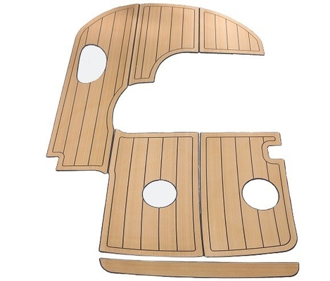 2400mm * 800mm Woowave Marine Boat Decking Design moderno personalizzato con adesivi 3M