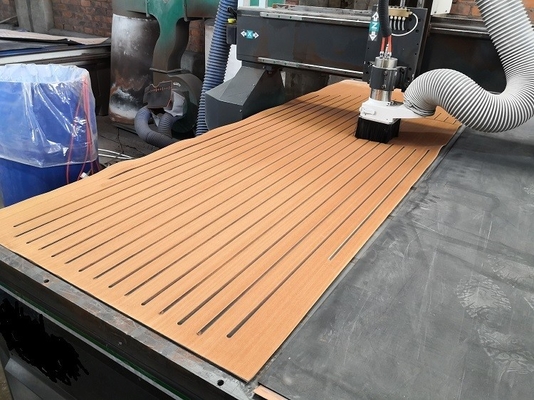 2400mm * 800mm Woowave Marine Boat Decking Design moderno personalizzato con adesivi 3M