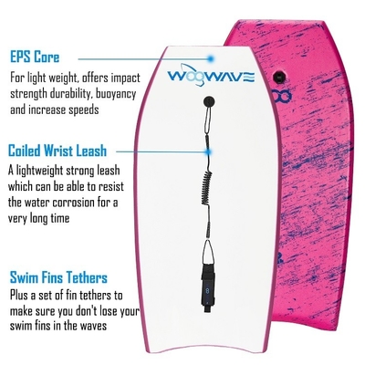 End Roller Print Bodyboard Super Light Surfboard Paddle Board con spessore di 1,96 pollici