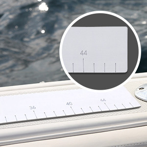 Pescaggio a mano WOOWAVE EVA Fish Ruler Foam Rolling Adhesive Fish Measuring per l'oceano
