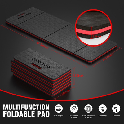 WOOWAVE EVA Garden Knee Pad BLACK Eva Foam Mechanics Mat per la manutenzione all'aperto