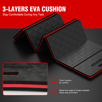 WOOWAVE EVA Garden Knee Pad BLACK Eva Foam Mechanics Mat per la manutenzione all'aperto