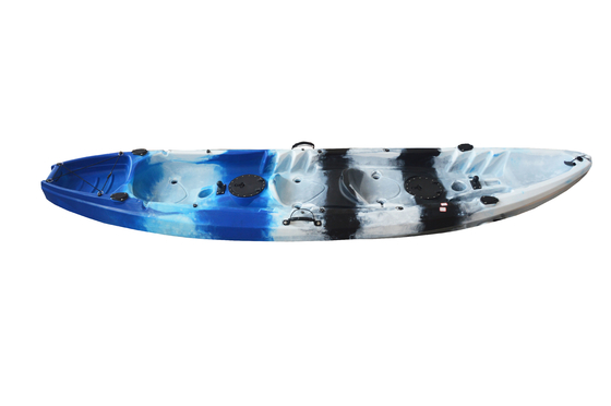 Woowave 2 persone Kayak da pesca HDPE Sedere in cima Kayak Canoa 370*87*33cm Dimensione del pacchetto