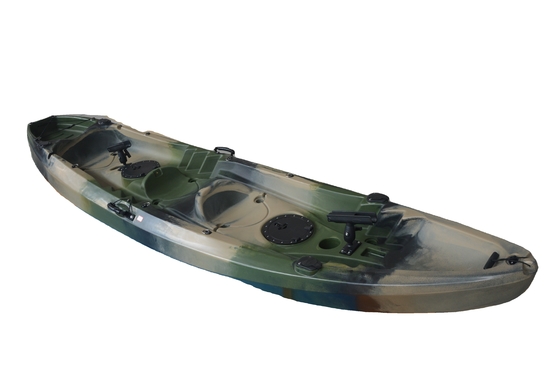 Capacità di carico 300 kg/661 lbs Army Green Tandem Kayak per Laghi Fiumi Pesca Woowave