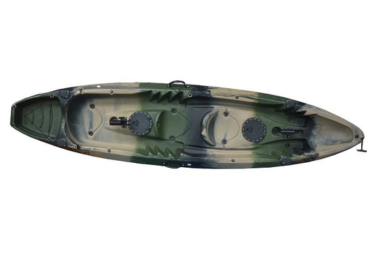 Capacità di carico 300 kg/661 lbs Army Green Tandem Kayak per Laghi Fiumi Pesca Woowave