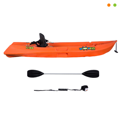1.8M Canoe per bambini Sedere in cima Kayak Canoe Pesca Kayak con accessori di WOOWAVE