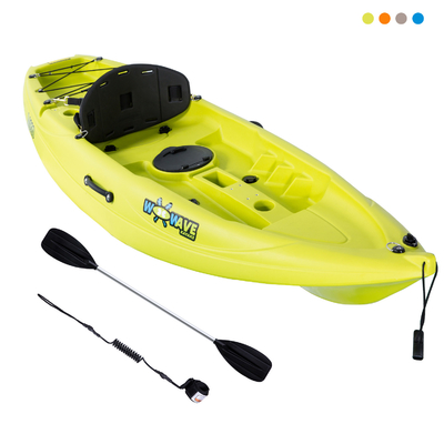Woowave 2.2m Bambini Bambini Sea Kayak Canoa con accessori 14kg/31lbs Paddlers Max 1