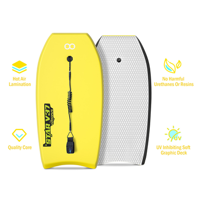 WOOWAVE Leggere 2.14lbs Tavolo da surf con larghezza di tavola 20.9 pollici